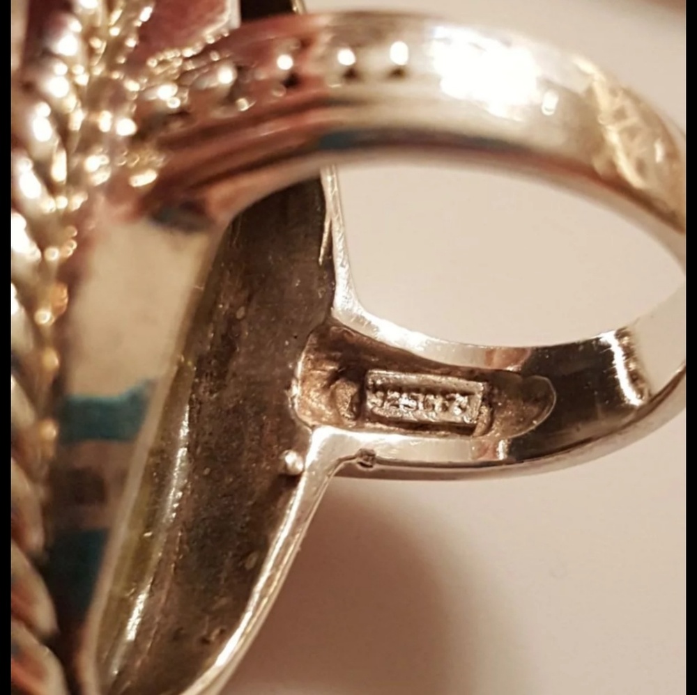Sterling Banded Agate Ring - Picture 4 of 4